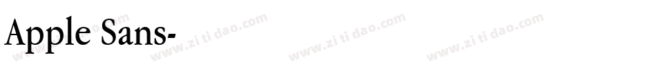Apple Sans字体转换
